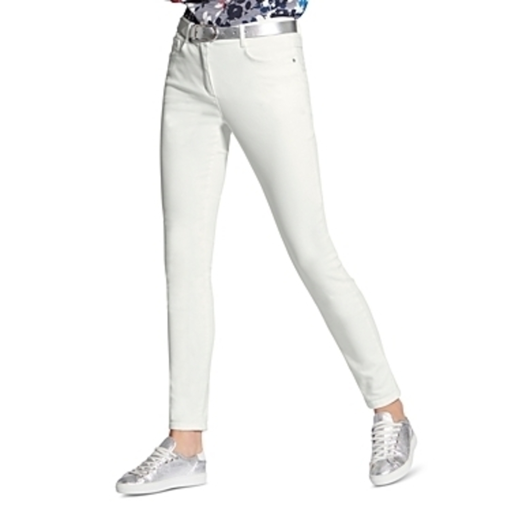 Basler Womens Plus Denim Mid-Rise Skinny Jeans Off White 22